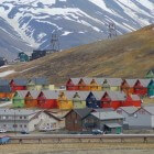 Longyearbyen, de hoofdstad van Spitsbergen