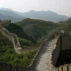 De Chinese Muur bij Beijing (Peking), China