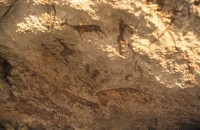 Een rotsschildering van de San / Bron: Ulamm, Wikimedia Commons (Publiek domein)