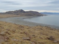 Great Salt Lake gezien vanaf Buffalo Point op Antelope Island / Bron: Leaflet, Wikimedia Commons (Publiek domein)