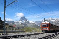 treintje Gornergrat met Matterhorn / Bron: ottergraafjes