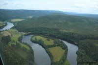 rivier Klarälven met lus / Bron: ottergraafjes