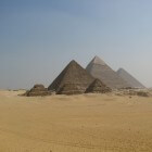De wereldberoemde piramides van Gizeh, Egypte
