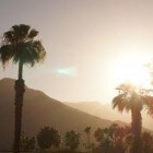 De stad Palm Springs in Californië