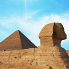 Piramides van Gizeh in Egypte