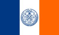 De vlag van Manhattan / Bron: Onbekend, Wikimedia Commons (CC BY-SA-3.0)