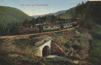 Ansichtkaart Harz- Quer- und Brockenbahn / Bron: Louis Glaser, Leipzig, Wikimedia Commons (Publiek domein)