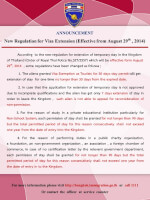 Aanvullende regelgeving per 29 augustus 2014, bron: bangkok.immigration / Bron: Bangkok.immigration.go.th