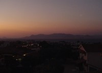 Uitzicht over de stad Kos. De bergen op de achtergrond liggen bij het Turkse Bodrun