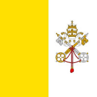 Vlag van Vaticaanstad / Bron: Onbekend, Wikimedia Commons (CC0)