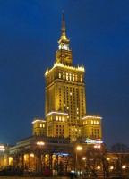 Paleis voor Cultuur en Wetenschap in Warschau / Bron: Kescior, Wikimedia Commons (CC BY-SA-3.0)