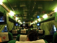 Bus met drie stoelen per rij in Taiwan
