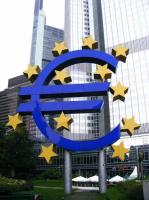 Het eurosymbool bij de ECB