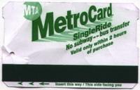 Single-ride MetroCard