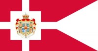 De vlag van koningin Margrethe II
