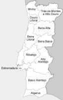 De voormalige provincies Estremadura en Ribatejo / Bron: Gazilion, Wikimedia Commons (CC BY-SA-3.0)