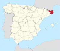 De provincie Girona, met aan de kust de Costa Brava / Bron: TUBS, Wikimedia Commons (CC BY-SA-3.0)