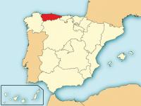 Asturië, Noordwest-Spanje / Bron: Mutxamel, Wikimedia Commons (GFDL)