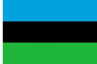 De officiële vlag van Zanzibar