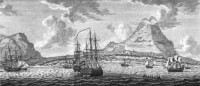 Rede van Sint Eustatius in 18e eeuw / Bron: Carel Frederik Bendorp I , Wikimedia Commons (Publiek domein)