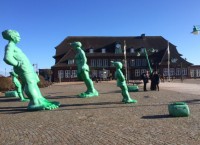 Groene mannetjes in Westerland / Bron: Persbureau Ameland