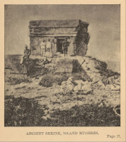 Oude afbeelding vande tempel van Ixchel / Bron: Alice Dixon Le Plongeon (1851–1910), Wikimedia Commons (Publiek domein)