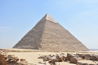 <BR>
Piramide van Chefren / Bron: MusikAnimal, Wikimedia Commons (CC BY-SA-3.0)